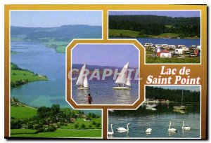 Postcard Modern Lake Saint Point Doubs the sixth of France by area