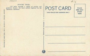 Arizona Hairpin Turn Apache Trail Herz Teich #183 Postcard 22-1729