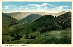 California Santa Lucia Mountains Panoramic View