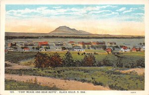 Fort Meade and bear Butte  Black Hills SD 