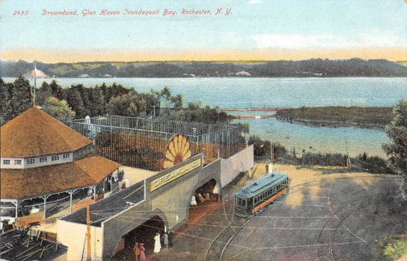 Rochester New York Glen Haven Irondequoit Bay Dreamland Vintage Postcard AA44520