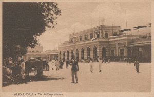 Egypt Postcard - Alexandria - The Railway Station    RS22364