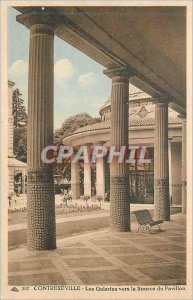 Old Postcard Contrexeville Galleries to Source Pavilion