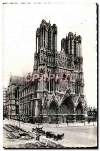 Old Postcard Cathedral of Raims Before the War Militaria