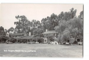 California CA Vintage RPPC Real Photo Will Rogers Ranch Home