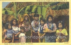 Family Group of Indians Republic of Panama Panama Unused 