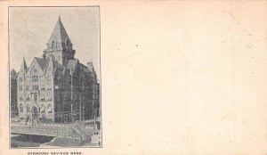 SYRACUSE NEW YORK-SAVINGS BANK~1900s COIN OF ANCIENT SYRACUSE~POSTCARD