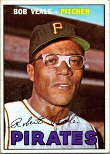 1967 Topps Baseball Card Bob Veale Pittsburgh Pirates sk2281
