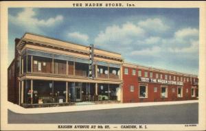 Camden NJ The Naden Store Kaighn Ave Linen Postcard