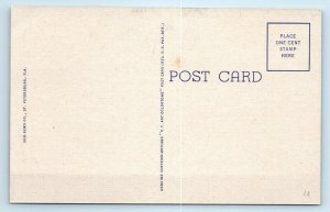 CLEARWATER, FL Florida ~ First METHODIST CHURCH  1940s Linen  Postcard