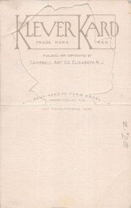 J76/ Interesting Postcard c1910 G.G. Drayton Signed Standup Die-Cut 454