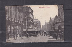 NEW SOUTH WALES, SYDNEY, KING STREET, 1910 ppc., used.