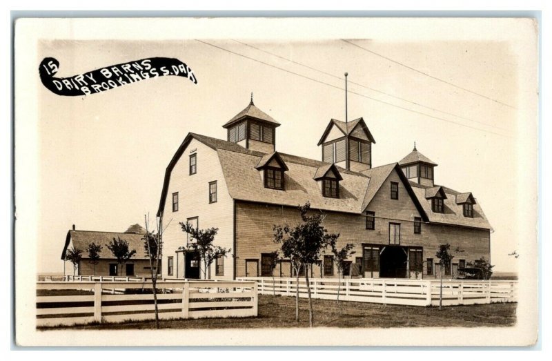 RPPC Dairy Barns, Brookings, SD South Dakota State University Postcard *7L6