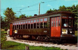 Vintage Railroad Train Locomotive Postcard - Connecticut Electric Railway Museum
