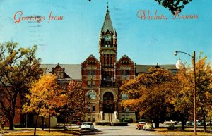 Kansas Wichita Greetings Showing Friends University 1985