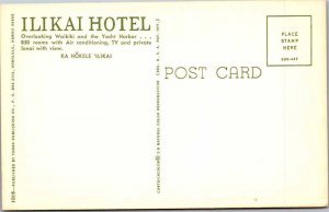 Postcard HOTEL SCENE Honolulu - Waikiki Hawaii HI AN4216