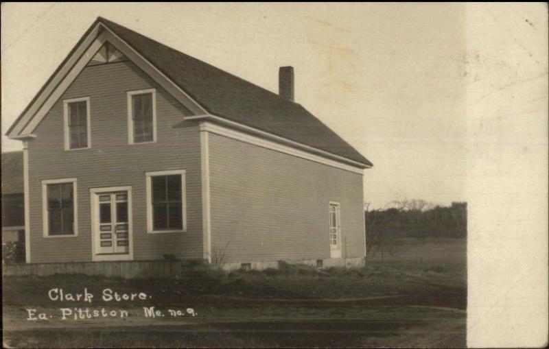 East Pittson MT Clark Store c1910 Real Photo Postcard