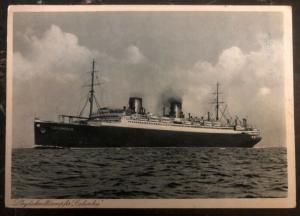 Mint Germany Real Picture Postcard Lloyd Bremen SS Columbus Transatlantic