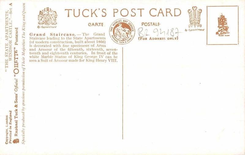 BR94187 windsor castle grand staircase   uk