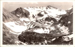 RPPC Trail Ridge Road, Rocky Mt National Park CO Vintage Postcard Y79