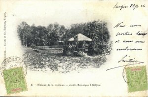 indochina, SAIGON, Vietnam, Kiosque de la Musique Jardin Botanique 1904 Postcard