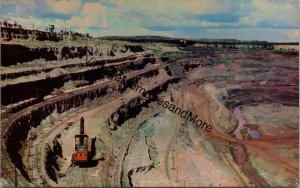 Typical Open Pit Iron Mine Minnesota's Famous Mesabi Iron Range Postcard PC273