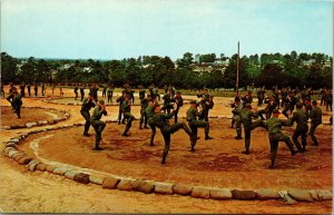 Vtg Hand to Hand Combat Training Fort Jackson South Carolina SC Army Postcard