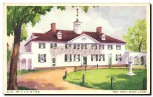 Postcard Old West Front Mount Vernon