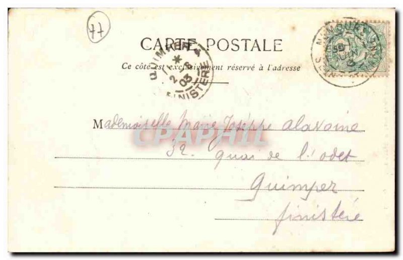 Nemours - The castle - Old Postcard