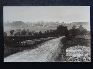 Gloucestershire A Distant View of STOW IN THE WOLDS - Old RP Postcard