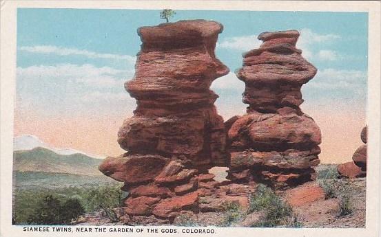 Colorado Colorado Springs Siamese Twins Near The Garden Of The Gods