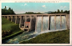 Postcard NC - Lake Lure's Million Dollar Dam