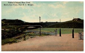 New York   Fisher's Island , Aerial View  Fort H.G.Wright