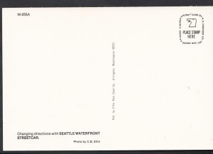 American Transport Postcard - Seattle Waterfront Streetcar  A7854