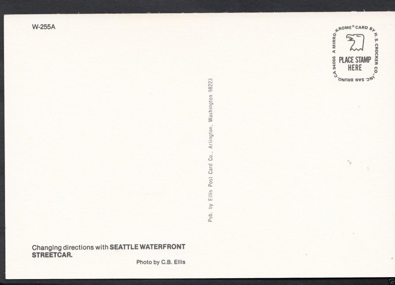 American Transport Postcard - Seattle Waterfront Streetcar  A7854