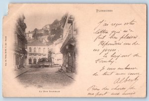 Liège Belgium Postcard Stanislas Street Plombieres 1900 Antique Posted