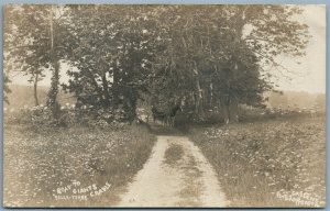 BROOKHAVEN LONG ISLAND NY BELLE TERRE VILLAGE ANTIQUE REAL PHOTO POSTCARD RPPC