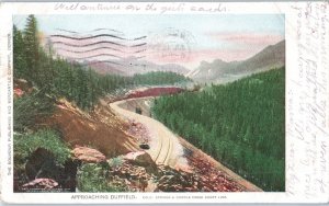 Approaching Duffield Colorado Springs Colorado Postcard Posted 1907