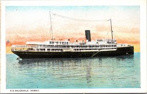 Postcard S.S. Haleakala, Hawaii The Inter-Island Steam Navigation Co