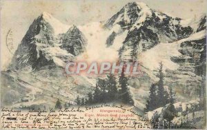 Postcard Old Wengernalp Eiger Monch und Jungfrau