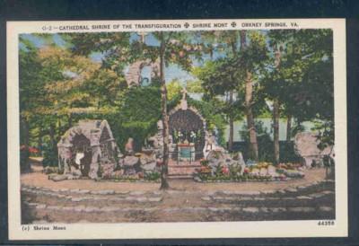 Virginia postcard Transfiguration Shrine Orkney Springs