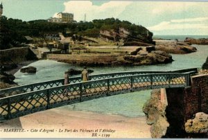 Le Port Des Pecheurs et l'Attalaye Biarritz France POstcare