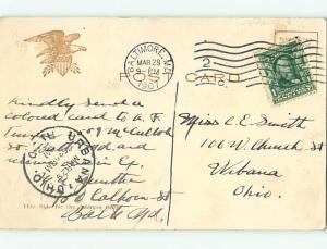 Pre-1907 EUTAW PLACE Baltimore Maryland MD v4084