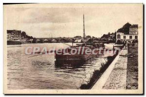 Postcard Old Gray Haute Saone Saone Quay