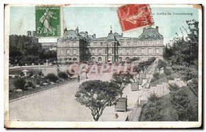 Old Postcard Paris Le Jardin Du Luxembourg