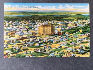 Aerial View Of Mineral Wells TX Chrome Postcard H1234085459