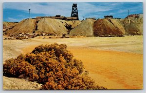 Mining~Nevada~The Mines Of Goldfield In Desert~Colourpicture Vintage Postcard