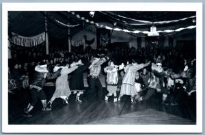 FAIRBANKS ALASKA ESKIMO DANCE 1944 VINTAGE REAL PHOTO POSTCARD RPPC