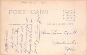 Allentown Wisconsin 1910 Fire Disaster Real Photo Vintage Postcard AA79580