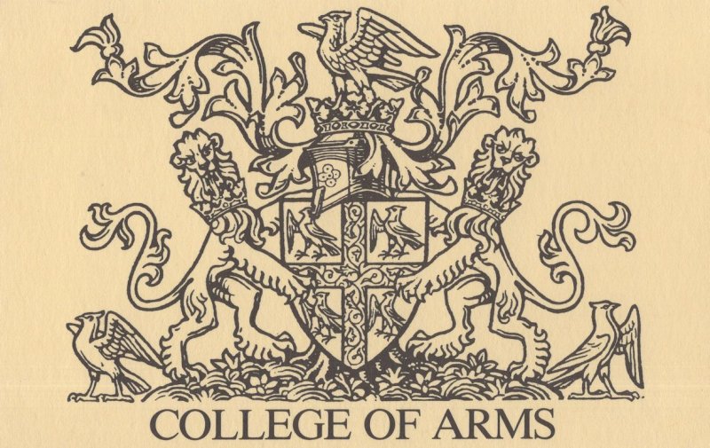 College Of Arms Limited Edition Shield Heraldry Postcard